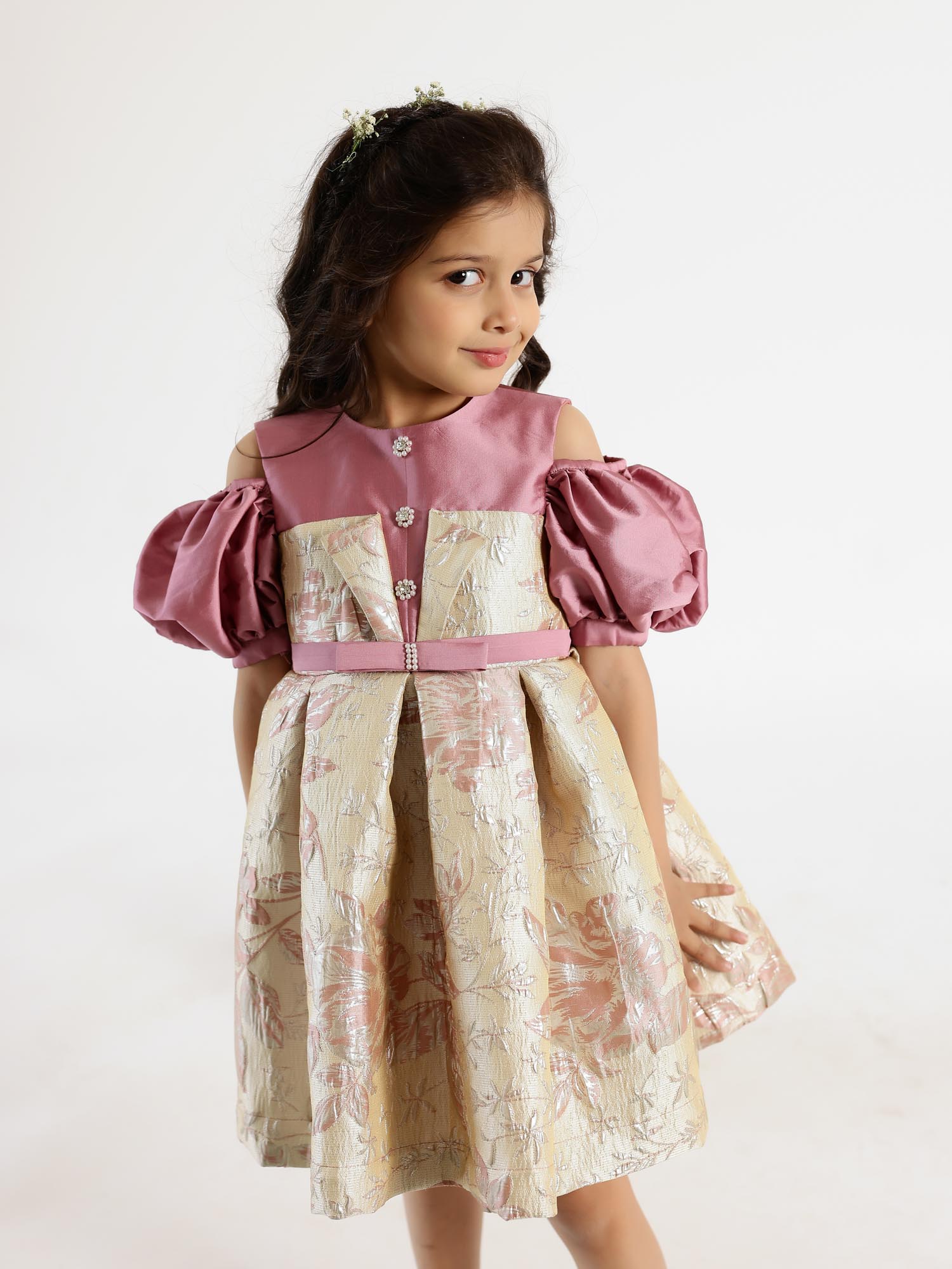 mauve party dress for girls - janyascloset.com