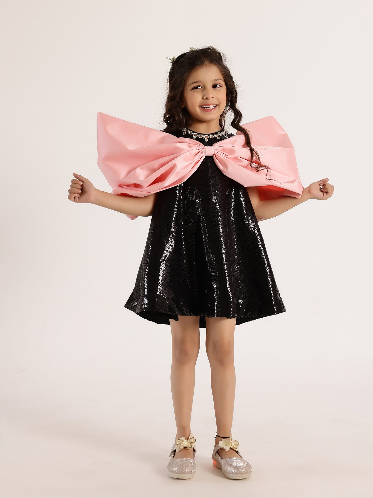 Kids Big bow dress - janyascloset.com