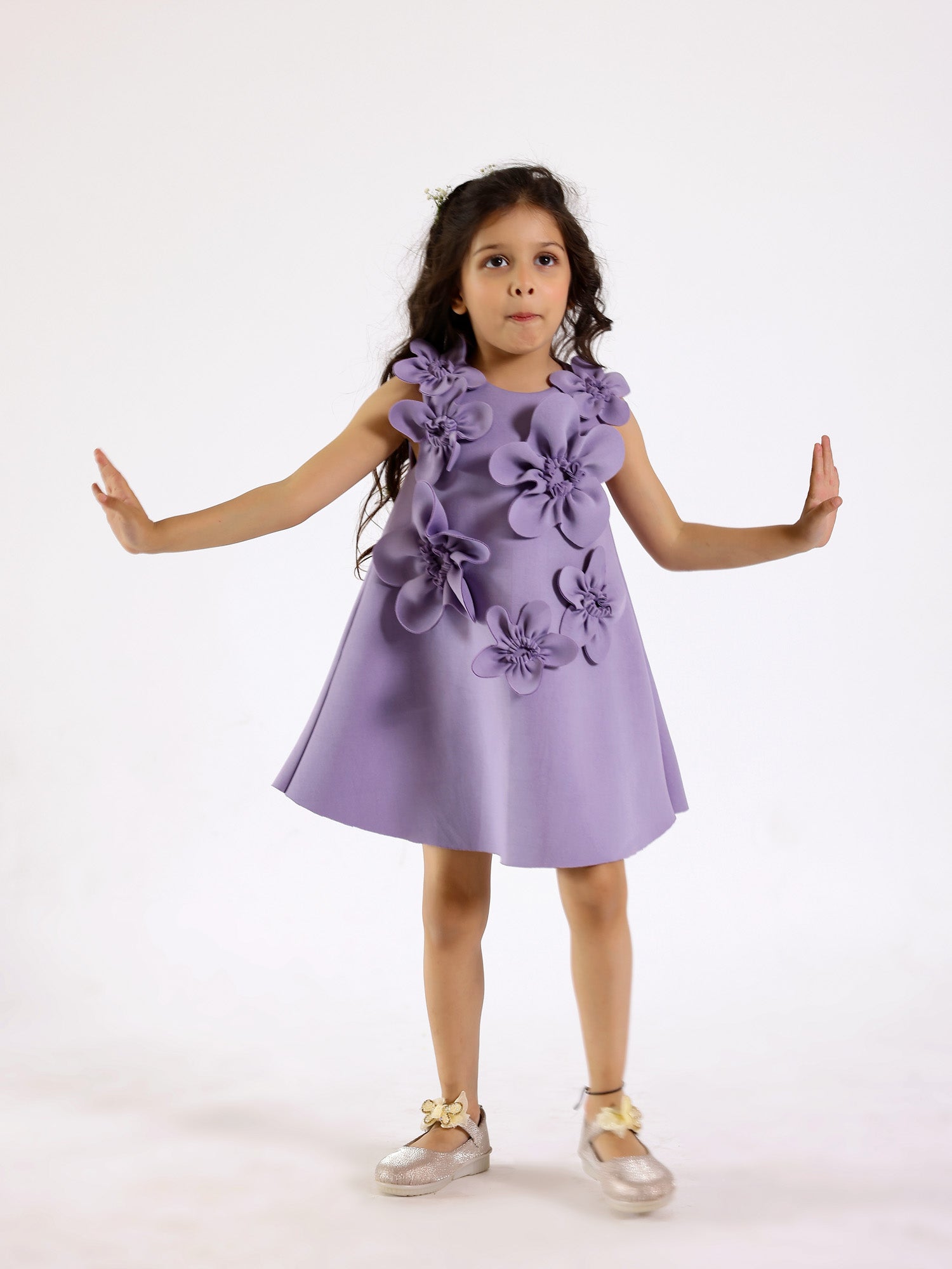 Janya's Closet: Aster A-Line Lavender Neoprene Dress