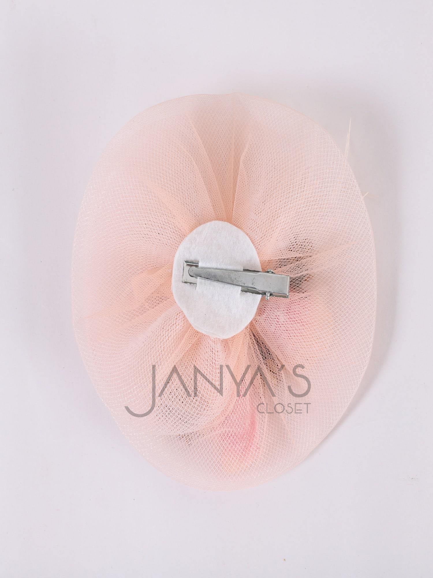 Peach Fascinator Hair Clip