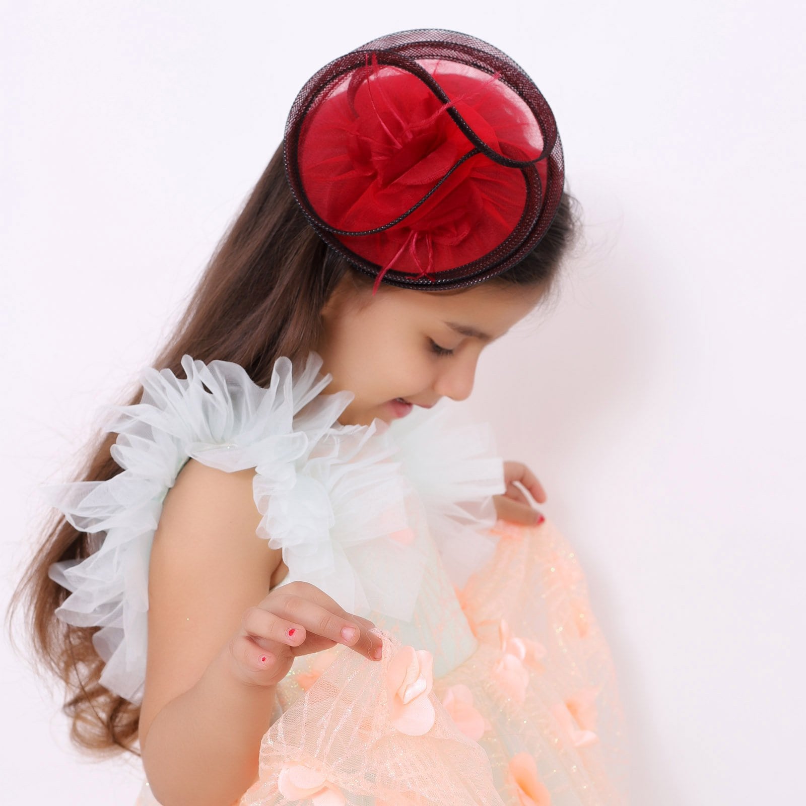 Red-Maroon Twisted Hair Clip