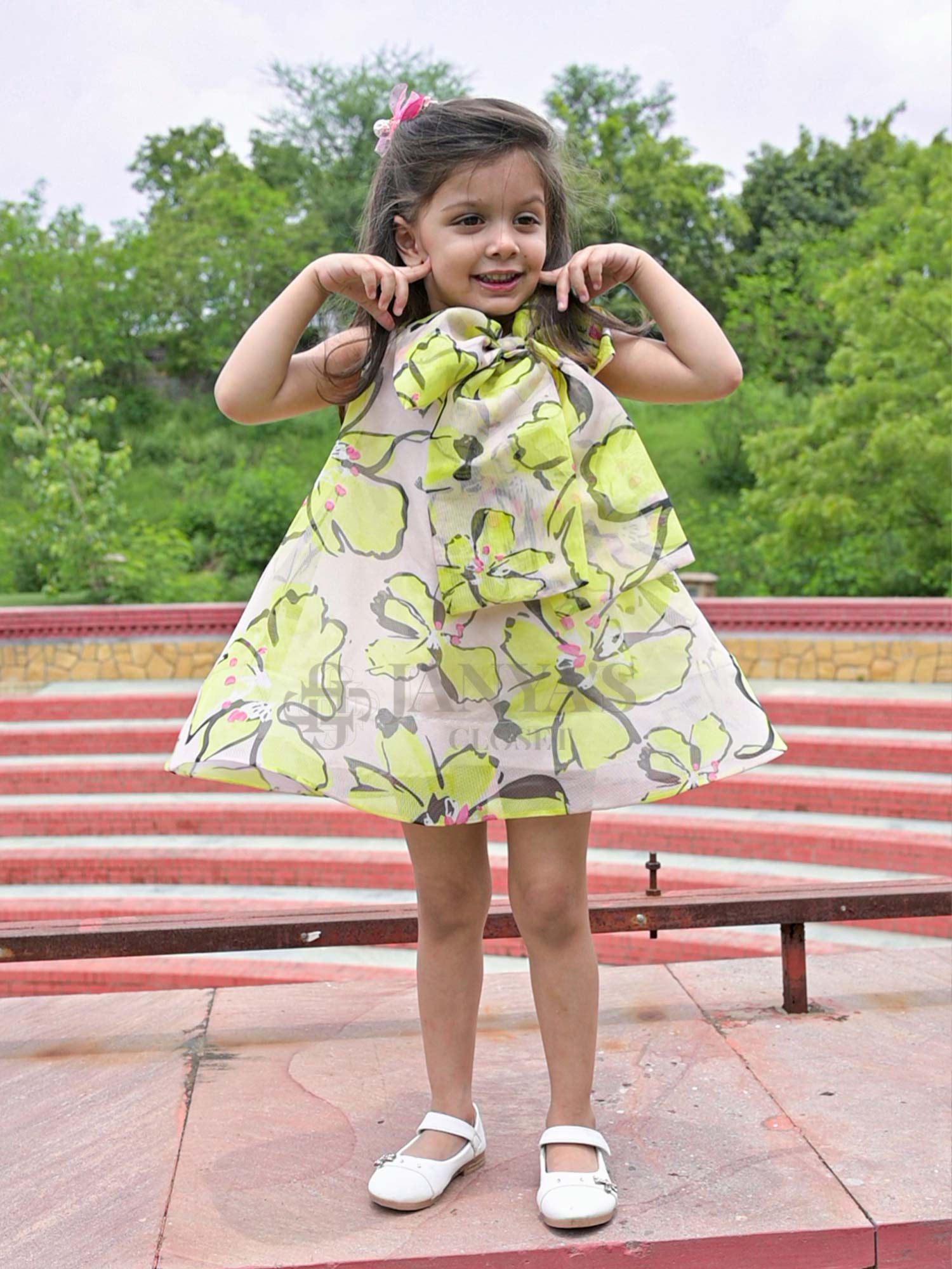 Printed Flower Girl Dress