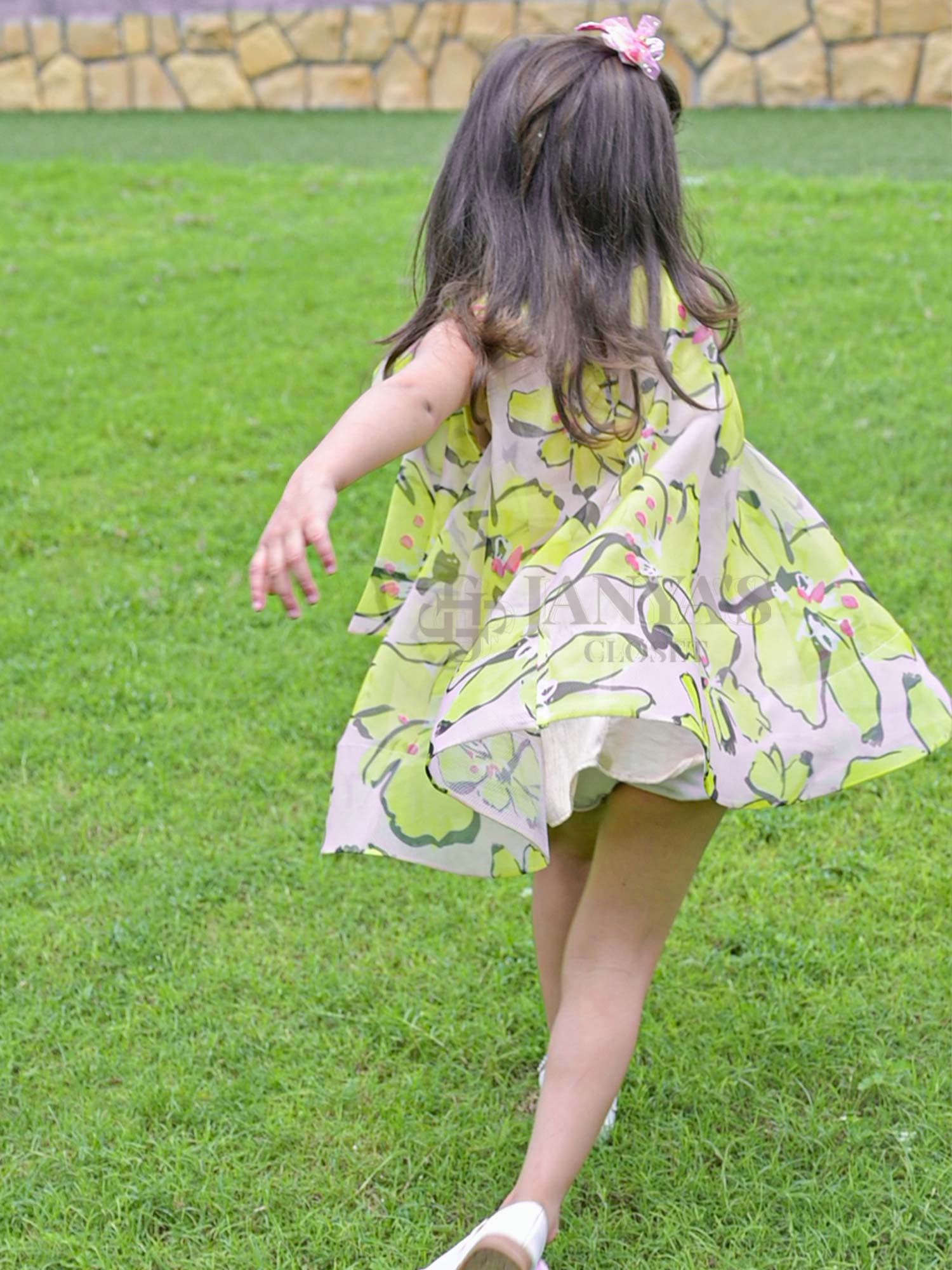 Printed Flower Girl Dress