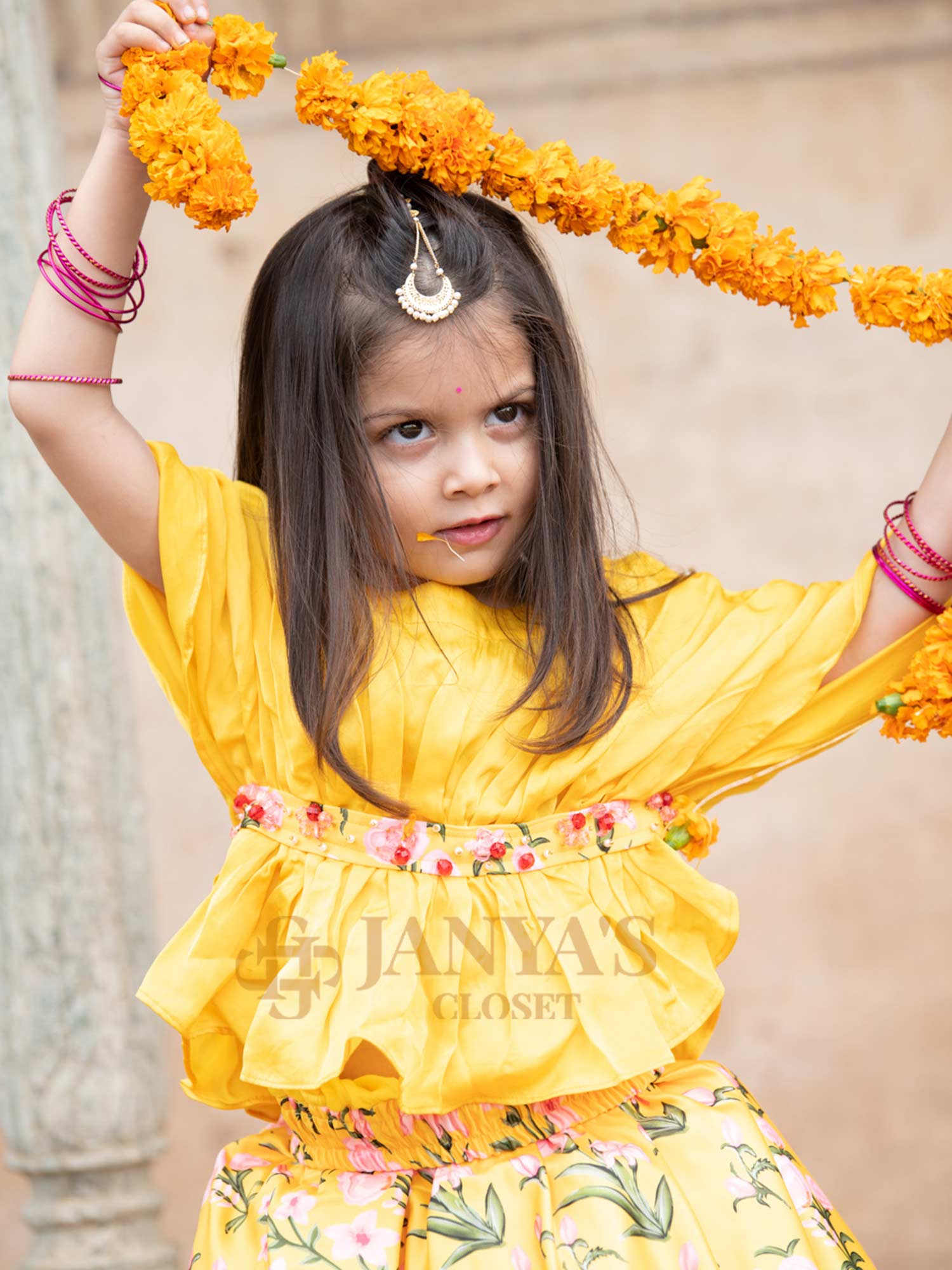 Confetti Lehnga With Smart Drape Top