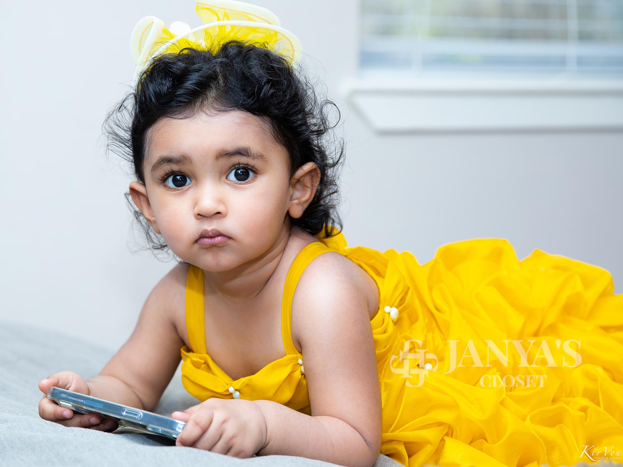 Yellow Belle Draped Gown With Hair Pin