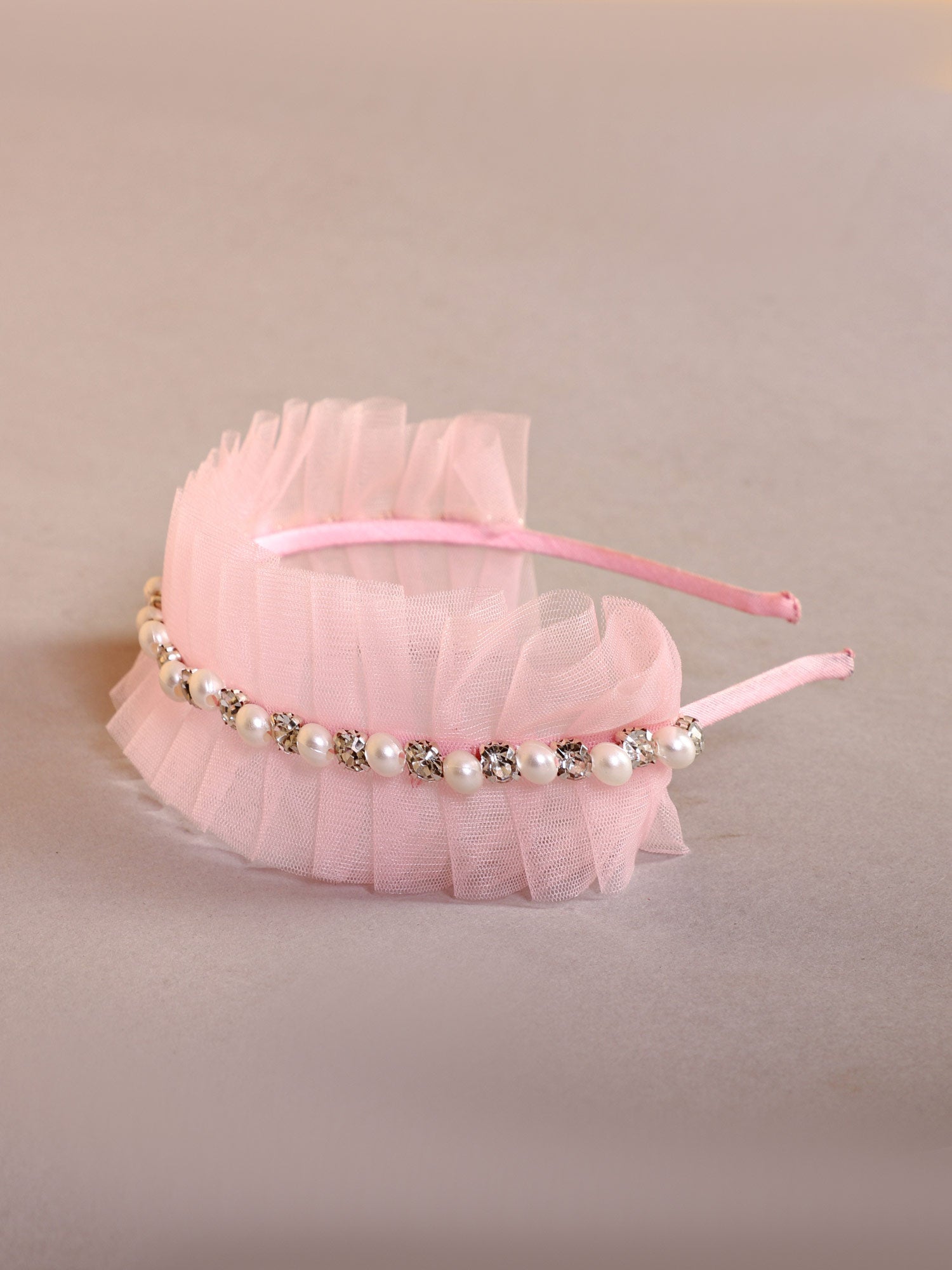 Elegant Pink Chic Beads Headband